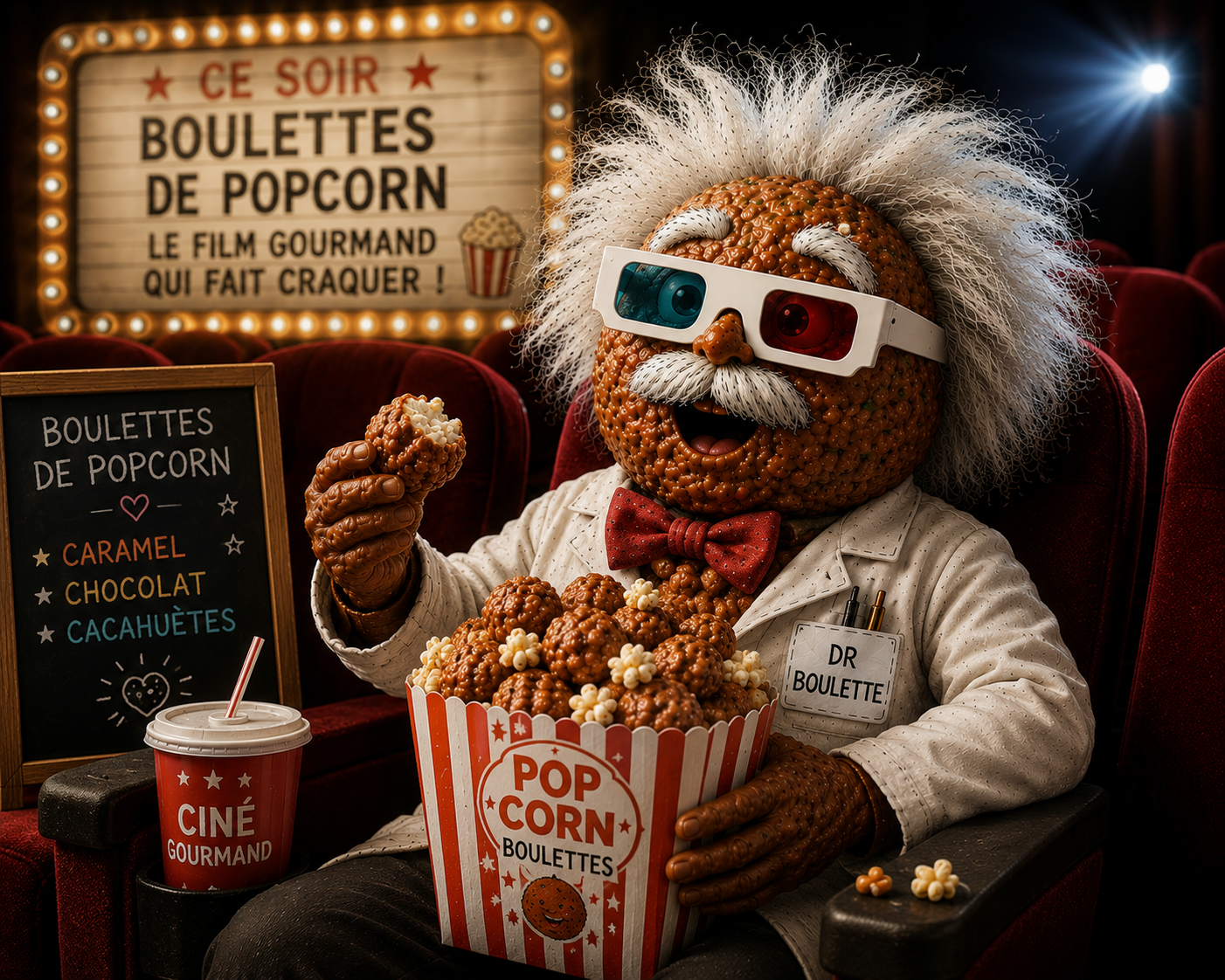 Boulettes de popcorn caramélisé